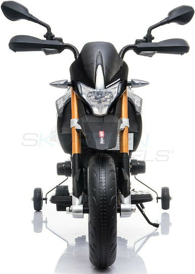 Παιδική Μηχανή Licensed Aprilia Dorsoduro 900 Ηλεκτροκίνητη 12 Volt Μαύρη για 8+ ετών
