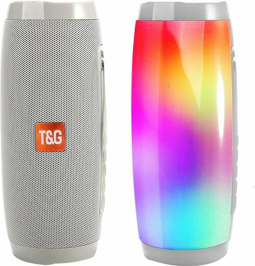 T&G TG-157 Ηχείο Bluetooth 10W με Ραδιόφωνο και Διάρκεια Μπαταρίας έως 3 ώρες Γκρι