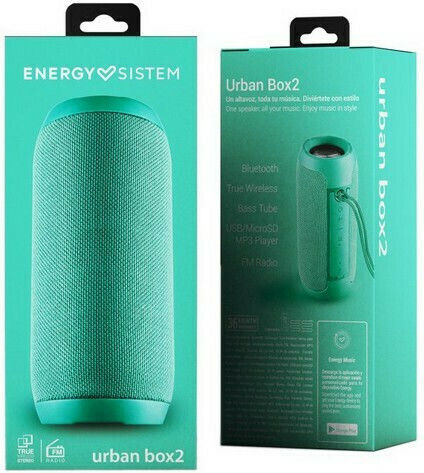 Energy Sistem Urban Box 2 Ηχείο Bluetooth 10W με Ραδιόφωνο και Διάρκεια Μπαταρίας έως 12 ώρες Πράσινο