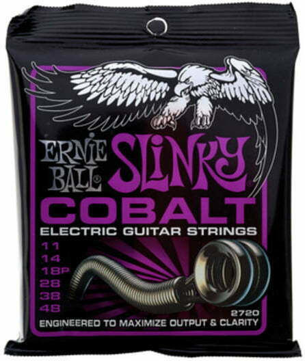 Ernie Ball Slinky Cobalt Set of Electric Guitar Strings Cobalt 11 - 48 Power