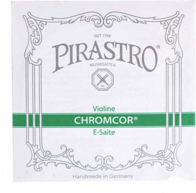 Pirastro Einzelne Chrom Saite für Geige 4/4 Chromcor E (Mi) 4/4 - E (E) 4/4