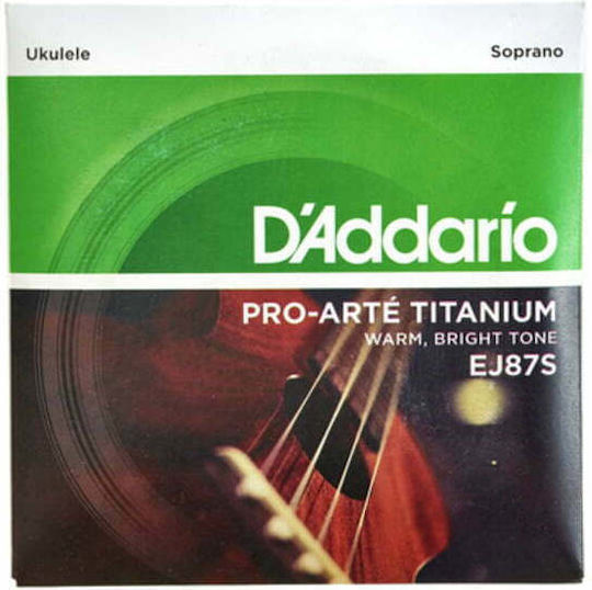 Daddario Set of Titanium Strings for Ukulele Soprano Ukulele Titanium 28 - 40"