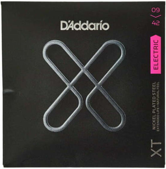 Daddario XT Nickel Set Electric Guitar Strings Nickel Plated Steel 9 - 42 Super Light