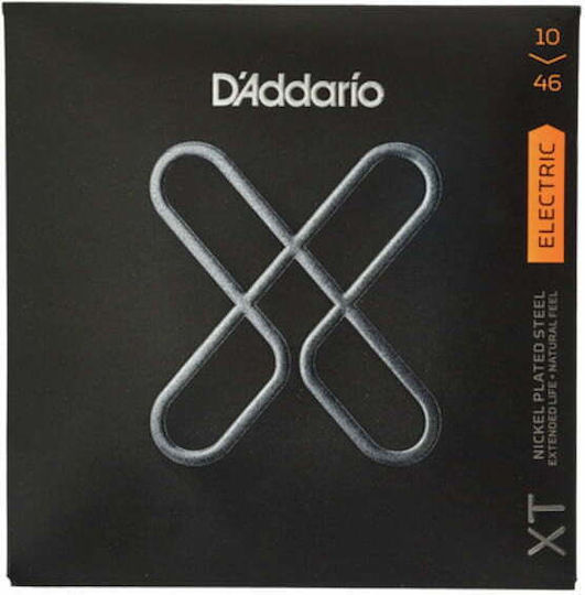 Daddario Set of Nickel Plated Steel Strings for Electric Guitar XT Nickel Regular Light 10 - 46"