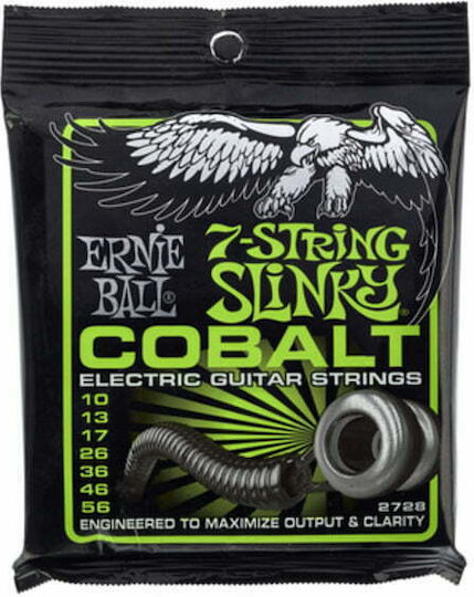 Ernie Ball Slinky Cobalt Set of Electric Guitar Strings Cobalt 10 - 56" Regular