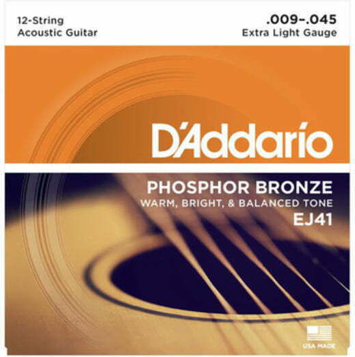 Daddario Σετ Χορδών Phosphor Bronze Ακουστικής Κιθάρας 9 - 45"