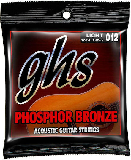 GHS Strings 6-String Σετ Χορδών Phosphor Bronze Ακουστικής Κιθάρας 12 - 54" Light