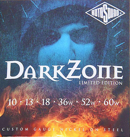 Rotosound Darkzone Set of Nickel Plated Steel Electric Guitar Strings 10 - 60