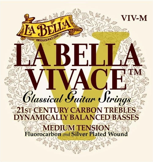 La Bella Vivace Σετ Χορδών Carbon Κλασικής Κιθάρας 24 - 33" Medium 4/4
