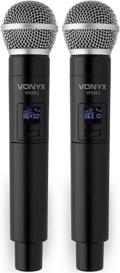 Vonyx WM82 Σετ Ασύρματο Δυναμικό Μικρόφωνο Χειρός για Φωνητικά