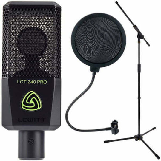 Lewitt LCT 240 Pro Condenser Microphone Shock Mounted for Vocals