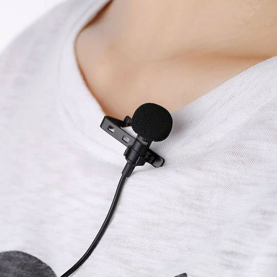 Hands-Free Lavalier Electret Microphone Lightning Πέτου, Clip On Journalistic Lightning