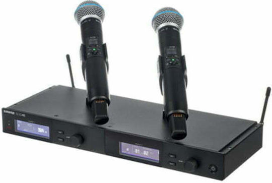 Shure SLXD24D/B58 K59 Dual Wireless Δυναμικό Microphone Handmade for Vocals