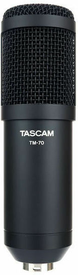 Tascam TM-70 Комплект Δυναμικό Микрофон XLR Настолен компютър, с амортисьори за Вокали в Черен Цвят