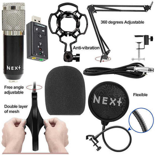 Next Shock Mount Kit Set Kondensatormikrofon XLR / USB Stoßmontiert