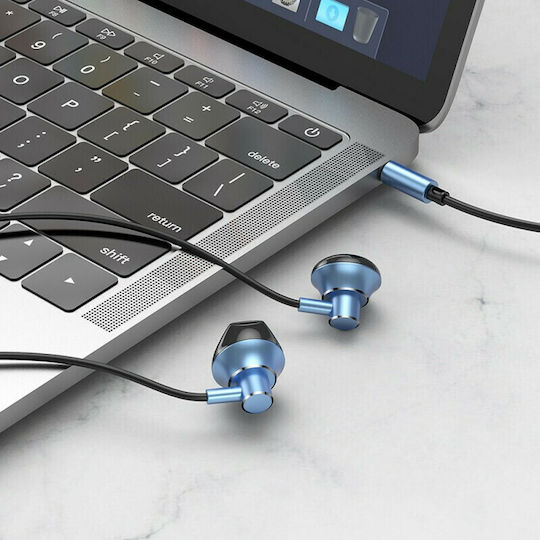 Hoco M75 Belle In-ear Handsfree με Βύσμα 3.5mm Μπλε