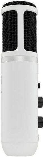 Mackie EM-USB Кондензаторен Микрофон Шоково монтиран за Студио в White Цвят