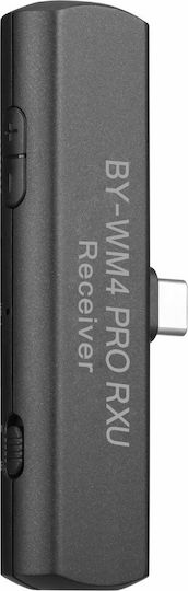 Boya BY-WM4 Pro K5 Σετ Ασύρματο Δυναμικό Μικρόφωνο Πέτου, Clip On, Ζώνης Δημοσιογραφικό σε Λευκό Χρώμα