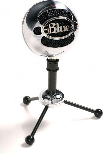 Blue Microphones Snowball Πυκνωτικό Μικρόφωνο USB Επιτραπέζιο για Φωνητικά σε Ασημί Χρώμα