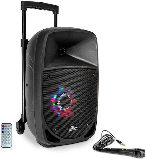 Party Караоке Система с Микрофон с Кабел и Светлинни Ефекти 8LED PARTY8LED Черен