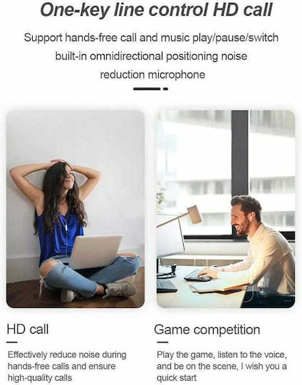 HP DHH-1111 In-ear Handsfree Headphones with Connector 3.5mm White