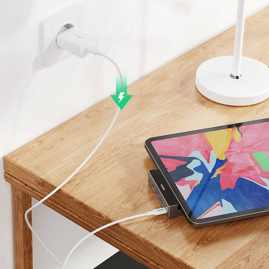 Ugreen USB-C Dockingstation mit HDMI 4K PowerDelivery Grau (70688)