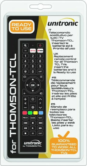 Συμβατό Τηλεχειριστήριο Unitronic 1707 για Τηλεοράσεις Thomson