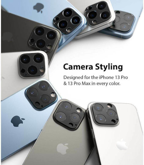 Ringke Styling Προστασία Κάμερας Μεταλλικό Πλαίσιο Black για το iPhone 13 Pro / 13 Pro Max