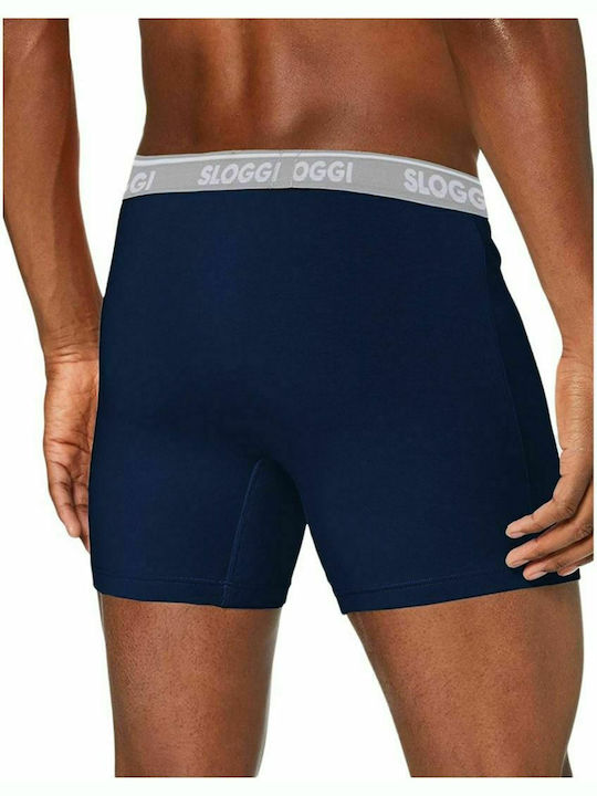 Sloggi GO ABC Ανδρικά Μποξεράκια Navy 2Pack