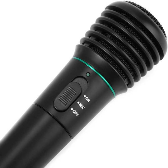 Weisre Μικρόφωνο Karaoke Ενσύρματo DM-401 Ασημί
