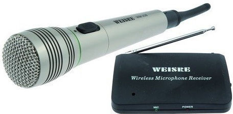 Weisre Μικρόφωνο Karaoke Ενσύρματo WM-238 WM-238 Ασημί