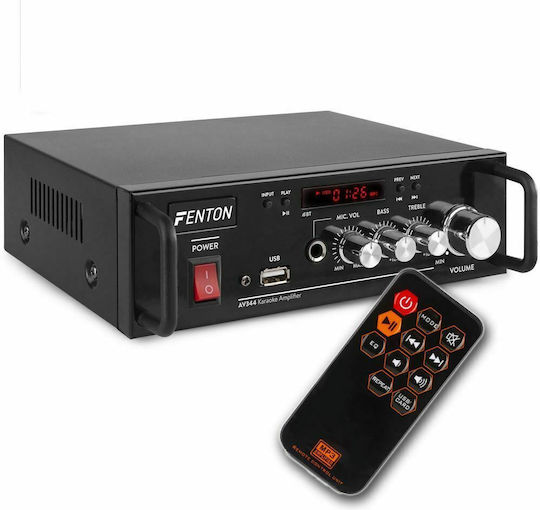 Fenton Amplificator Karaoke AV344 Mini Hi-Fi 103.120 Negru