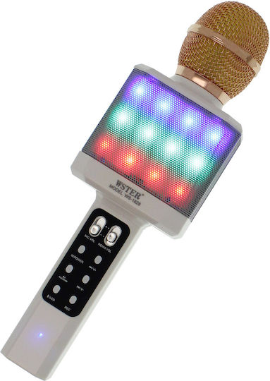 WSTER Микрофон Караоке Безжичен WS-1828 WS-1828 Бял