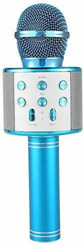 WSTER Μικρόφωνο Karaoke Ασύρματο WS-858 WS-858 Μπλε