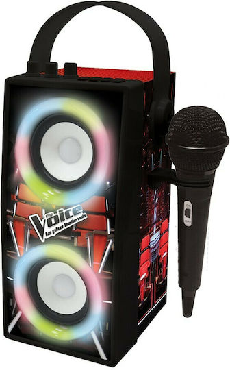 Lexibook Ηχείο Karaoke με Ενσύρματo Μικρόφωνο και Εφέ Φωτισμού Voice BTP180TVZ Κόκκινο