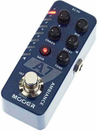 Mooer A7 Ambiance Ambient Педал Ефект Реверберация Електрическа китара и Електрически бас