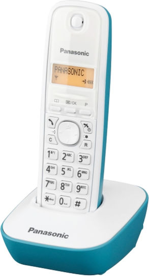 Panasonic KX-TG1611 Cordless Phone with Greek Menu White-Blue