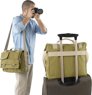 National Geographic Τσάντα Ώμου Φωτογραφικής Μηχανής Earth Explorer Medium Messenger Bag Μέγεθος Medium σε Χακί Χρώμα