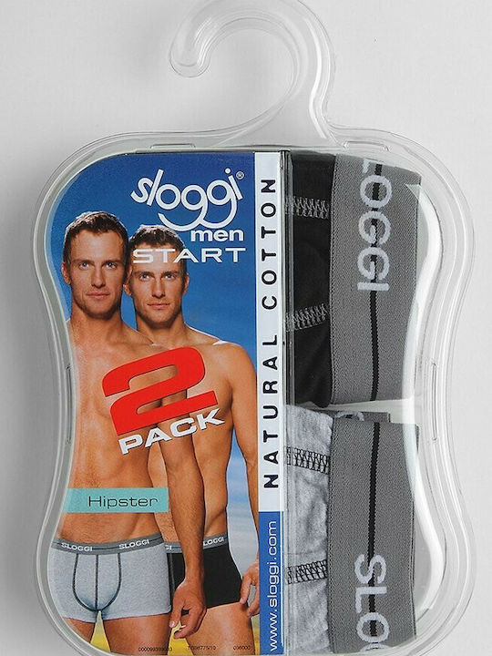 Start Hipster Men's Boxers Black / Grey 2Pack