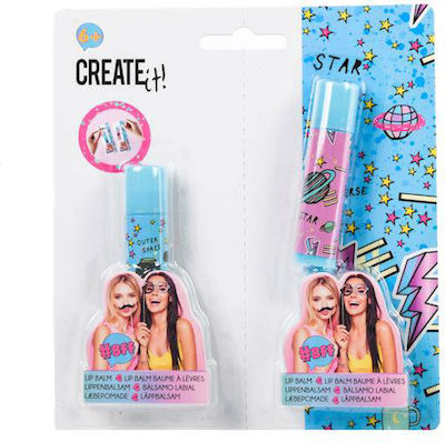 Create it! Lip Balm Bff2 Παιδικό Μακιγιάζ (Διάφορα Σχέδια) 1τμχ