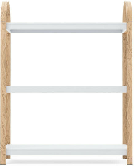 Rectangular Side Table Bellwood Wooden Natural White M71.1xL26xH90.1cm