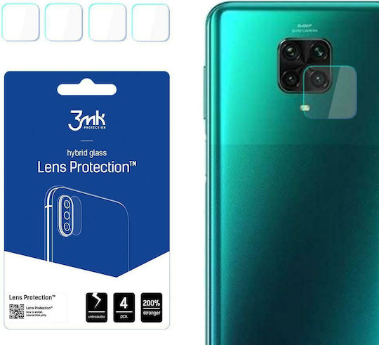3MK Flexible Lens Protector Προστασία Κάμερας Tempered Glass Διάφανο για το Redmi Note 9S / 9 Pro / 9 Pro Max