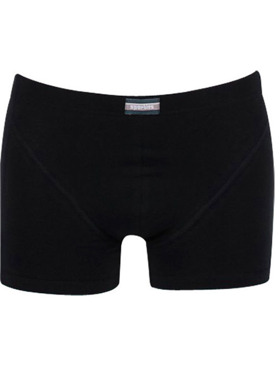 Minerva 90-29303 Men's Boxers Black 2Pack