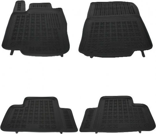 Rezaw Plast Set of Front and Rear Mats 4pcs Tray Type for Mercedes-Benz C Class / ML 2014+ Black