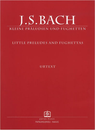 Panas Music Bach - Little Preludes and Fughettas Sheet Music for Piano