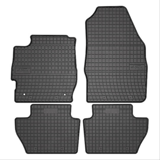 Frogum Set of Front and Rear Mats 4pcs for Ford Ka 2016 Black