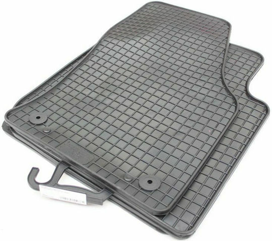 Petex Set of Front and Rear Mats 4pcs Tray Type for Volkswagen Tiguan Allspace 2017 Black