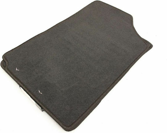 Petex Satz Vorder- und Hintermatten 4Stück aus Teppichboden für Citroen C3 2002-2010 Schwarz