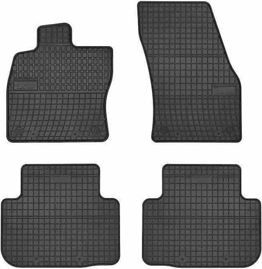 Frogum Set of Front and Rear Mats 4pcs for Volkswagen Golf Sportsvan 2014 Black