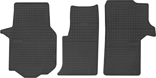 Frogum Set of Front and Rear Mats 3pcs for Volkswagen Crafter 2017 / Man TGE 2017 Black